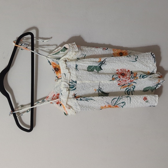 Urban Outfitters Highland Ruffle Tie-Shoulder Babydoll Playsuit Romper Size XS - Picture 5 of 8